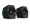 Edifier G2000 RGB Ασύρματα Ηχεία Υπολογιστή 2.0 με RGB Φωτισμό και Bluetooth Ισχύος 32W σε Μαύρο Χρώμα
