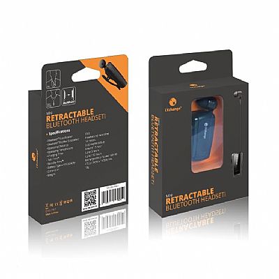 iXchange UA-25 In-ear Bluetooth Handsfree Μαύρο