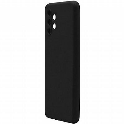 iNOS Θήκη Liquid Silicon Samsung A325F Galaxy A32 4G L-Cover Μαύρο