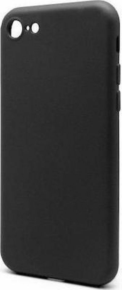 Θήκη Liquid Silicon inos Apple iPhone 8/ iPhone SE (2020) L-Cover Μαύρο