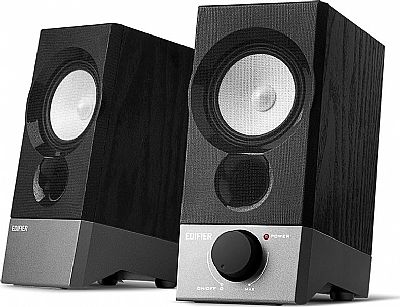 Edifier R19U Ηχεία Υπολογιστή 2.0 με Ισχύ 4W σε Μαύρο Χρώμα