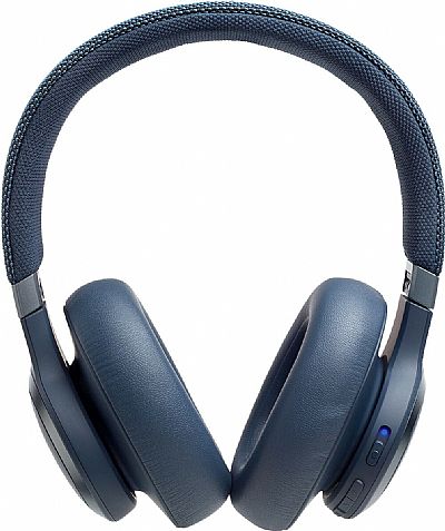 JBL Live 650BTNC Ασύρματα/Ενσύρματα Over Ear Ακουστικά Μπλε
