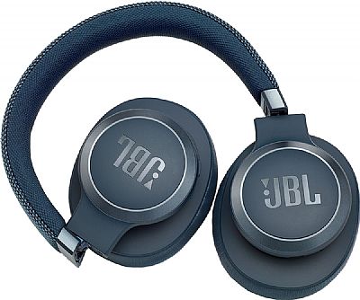 JBL Live 650BTNC Ασύρματα/Ενσύρματα Over Ear Ακουστικά Μπλε
