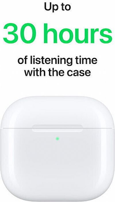 Apple Airpods 4 Λευκά MXP63Z/A