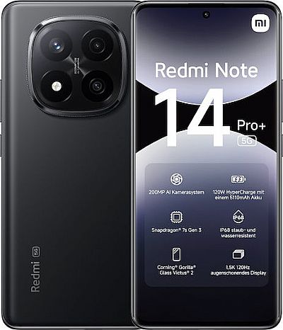 Xiaomi Redmi Note 14 Pro+(8GB/256GB) 5G Black