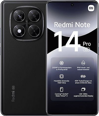 Xiaomi Redmi Note 14 Pro (8GB/256GB) 5G Black