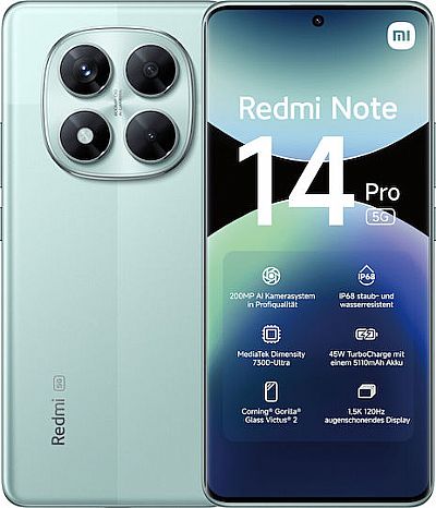 Xiaomi Redmi Note 14 Pro (8GB/256GB) 5G Green