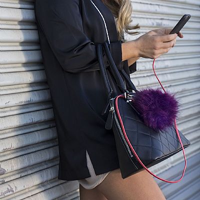 BuQu Powerbank POOF 2500mAh Μωβ 