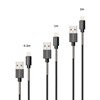 Σετ Καλώδια Σύνδεσης USB 2.0 Puridea L18 USB A σε Lightning 2.4A 0.2m/ 1m/2m Μαύρο (3 τεμ)