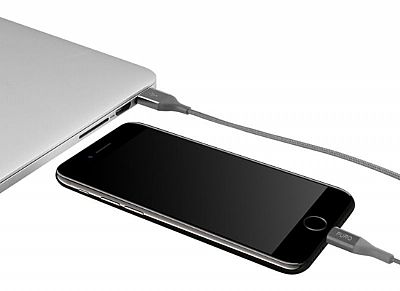 Puro - Καλώδιο Apple Lightning Kevlar to USB 1.2m -Γκρί/Space Grey