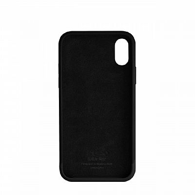 Puro Silicon with microfiber inside iPhone Xs Max Μαύρο