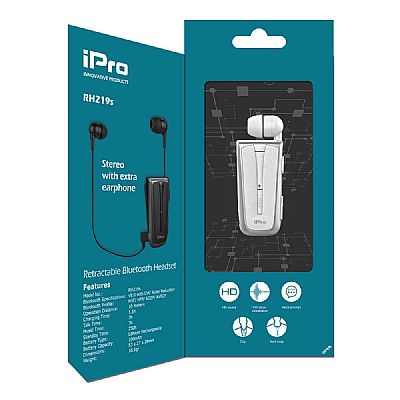 iPro RH219s Retractable με δόνηση Λευκό Ασημί