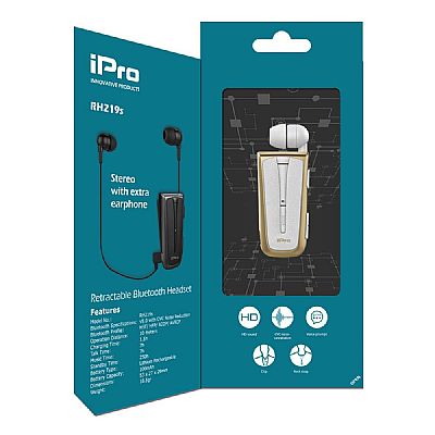 iPro RH219s Retractable με δόνηση Λευκό Χρυσό
