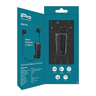 iPro RH219s Retractable με δόνηση Μαύρο Γκρι