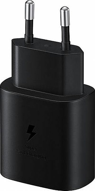 Samsung USB Type-C Cable & Wall Adapter Μαύρο (Travel Adapter 25W)