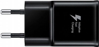 Samsung USB Type-C Cable & Wall Adapter Μαύρο (EP-TA20EBE+EP-DG950CBE)