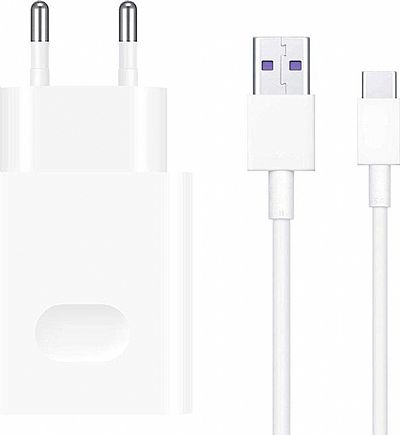 Huawei USB Type-C Cable & USB Wall Adapter Λευκό (CP84)