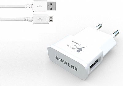 Samsung micro USB Cable & Wall Adapter Λευκό (EP-TA20EWE & ECB-DU4AWE)