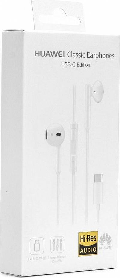 Ακουστικά Huawei CM33 Headset with microphone type-C Λευκό
